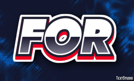 For Text effect