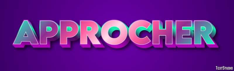 Approcher Text Effect