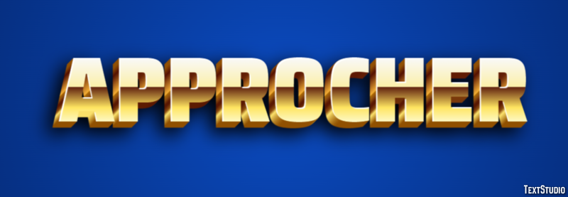 Approcher Text Effect