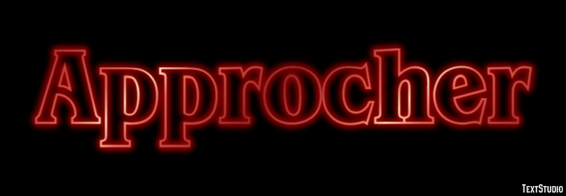 Approcher Text Effect
