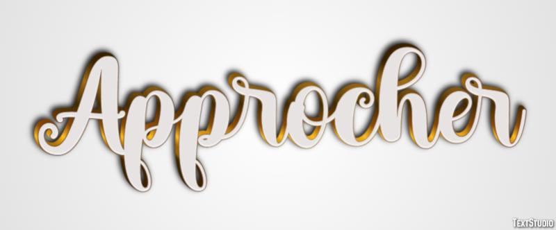 Approcher Text Effect