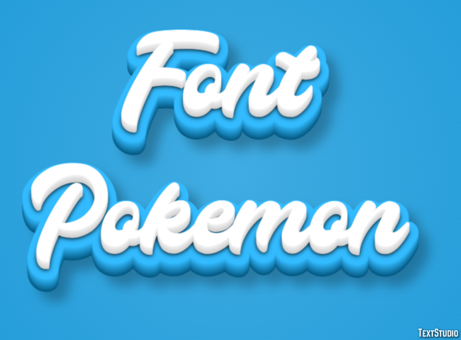 Font Pokemon Text Effect