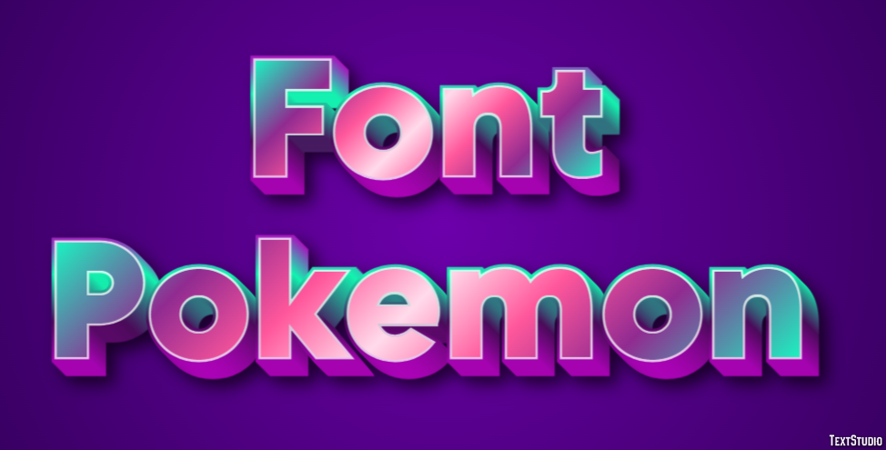 Font Pokemon Text Effect