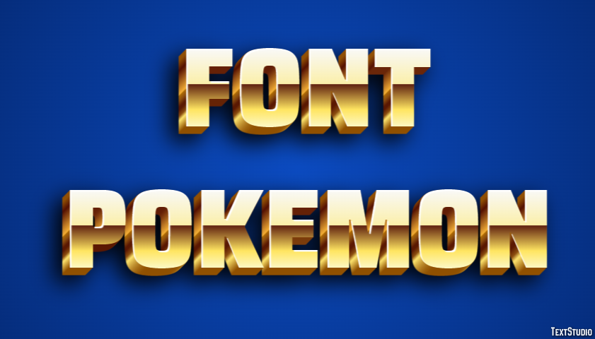 Font Pokemon Text Effect