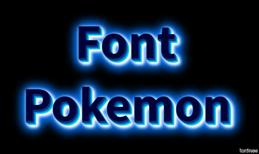 Font Pokemon Text Effect