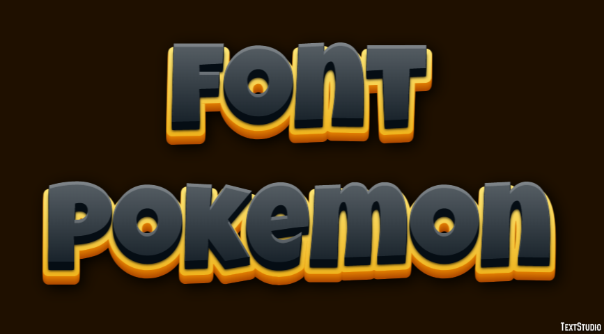 Font Pokemon Text Effect