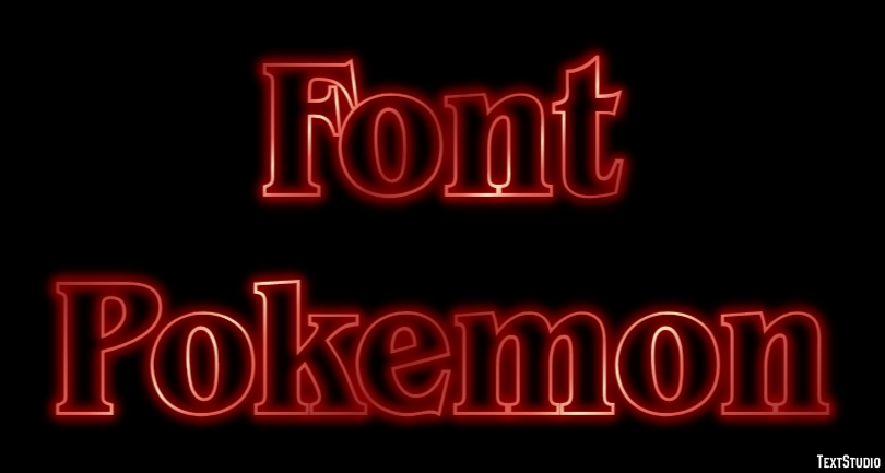 Font Pokemon Text Effect
