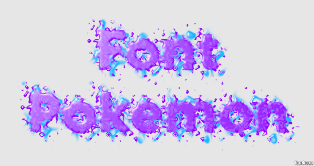 Font Pokemon Text Effect