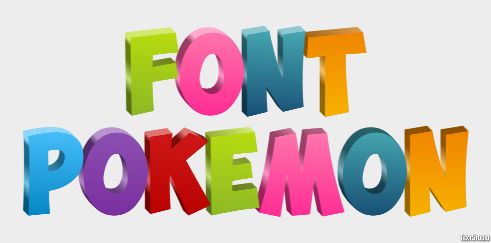Font Pokemon Text Effect