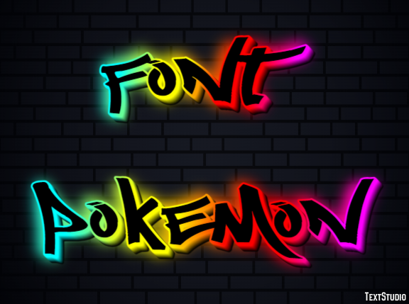 Font Pokemon Text Effect