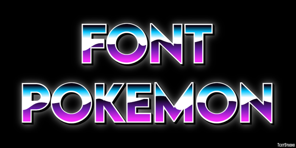 Font Pokemon Text Effect
