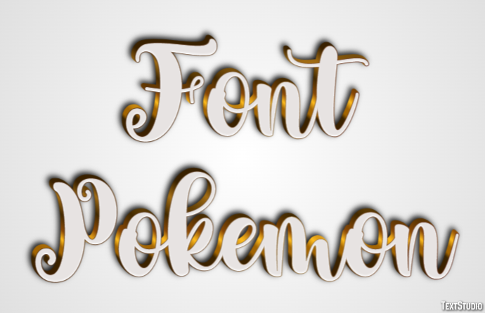 Font Pokemon Text Effect