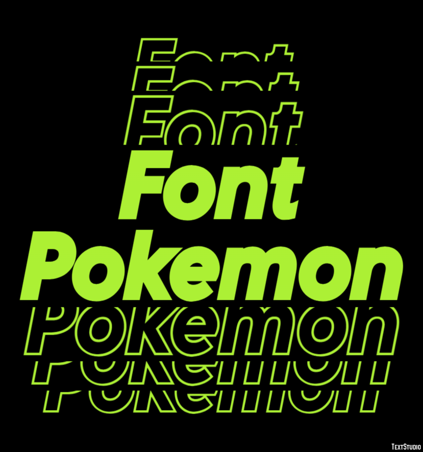 Font Pokemon Text Effect
