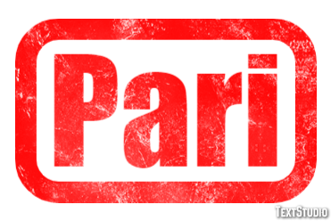 Pari Text effect