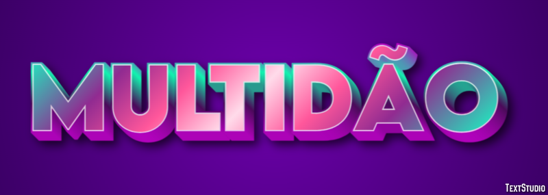 Multidão Efeito do texto