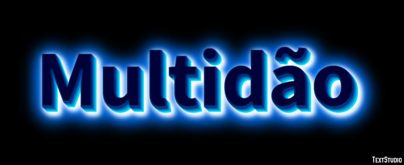 Multidão Efeito do texto