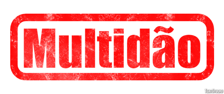 Multidão Efeito de texto