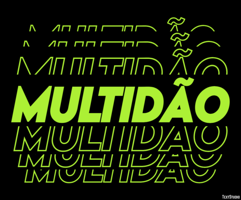 Multidão Efeito do texto