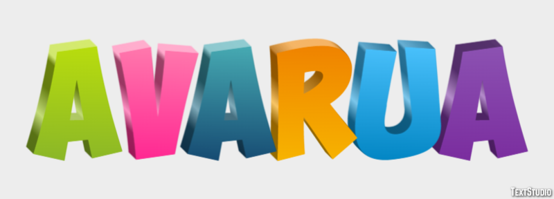 Avarua Текстовый эффект