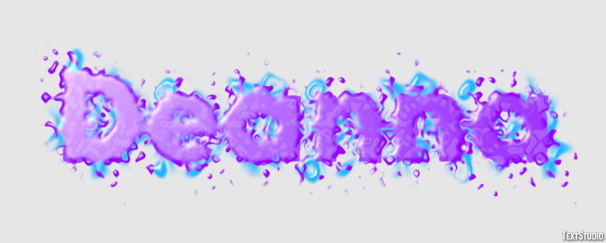 Deanna Эффект текста