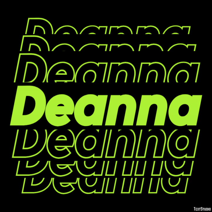 Deanna Efeito de texto