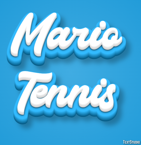 Mario Tennis Текстовый эффект