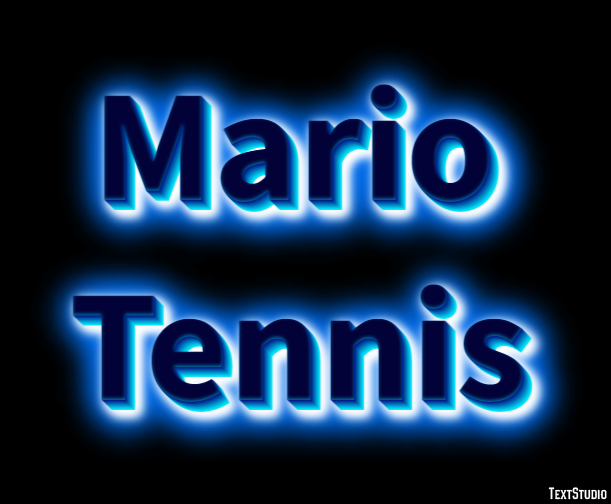 Mario Tennis Текстовый эффект