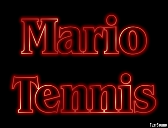 Mario Tennis Текстовый эффект