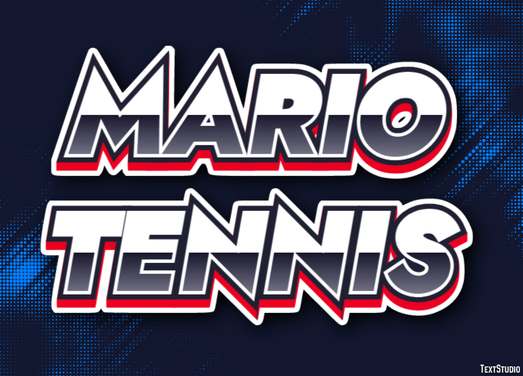 Mario Tennis Текстовый эффект