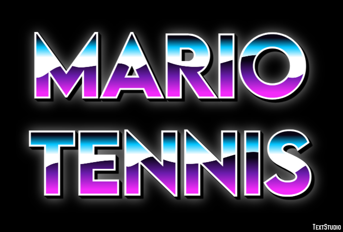 Mario Tennis Текстовый эффект