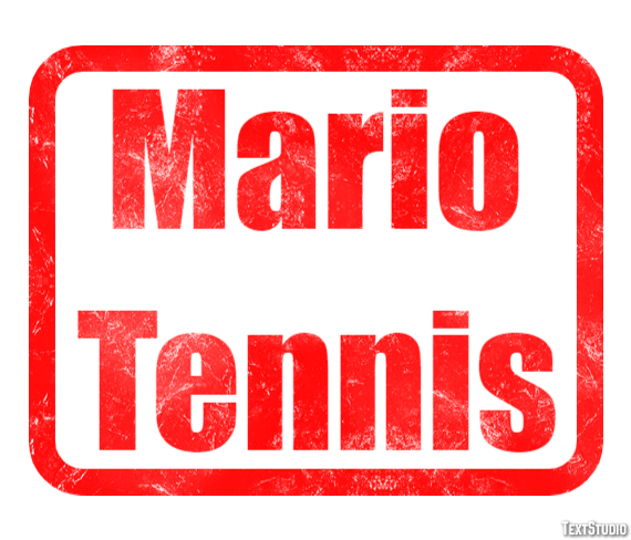 Mario Tennis Текстовый эффект