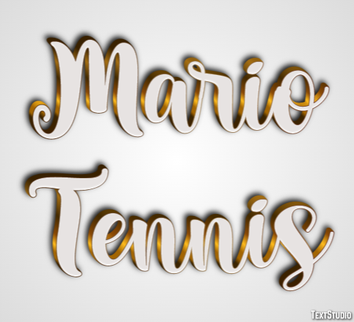 Mario Tennis Текстовый эффект