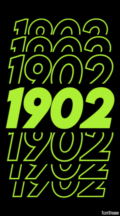 1902 Text effect