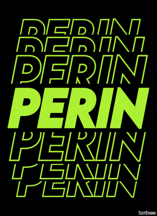 Perin Efeito de texto