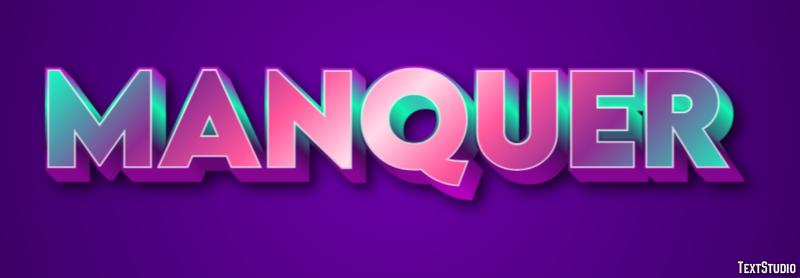 Manquer Effet de texte