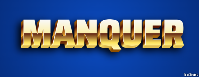 Manquer Effet de texte