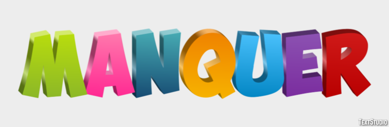 Manquer Effet de texte