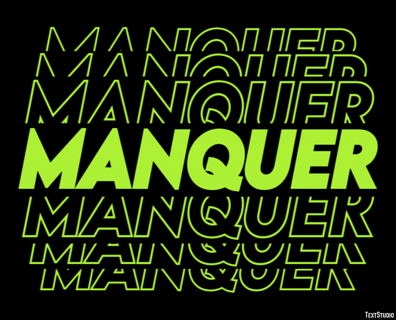 Manquer Effet de Texte