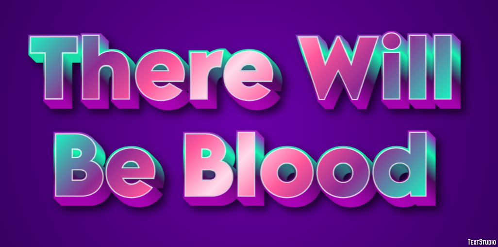 There Will Be Blood Texteffekt