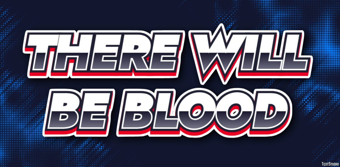 There Will Be Blood Text effect