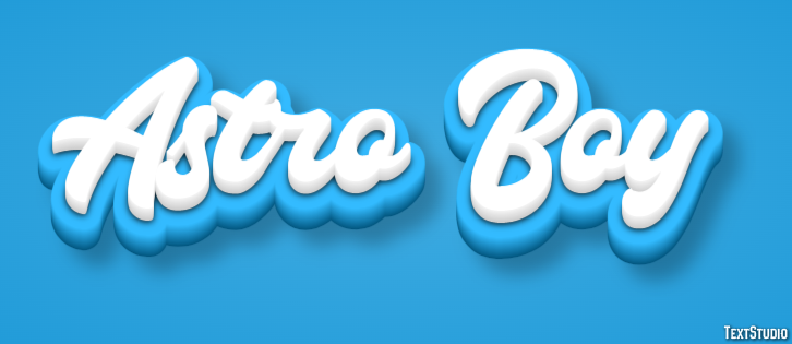 Astro Boy Text Effect