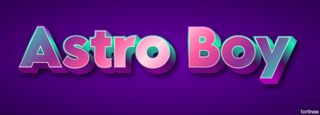 Astro Boy Efekt tekstowy
