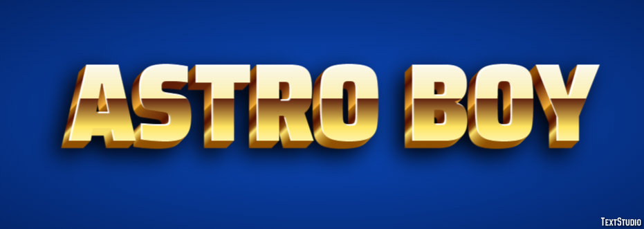 Astro Boy Efekt tekstowy