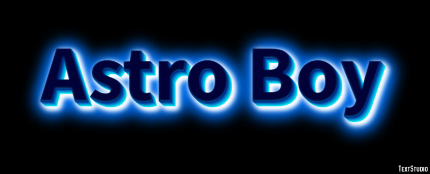 Astro Boy Text Effect