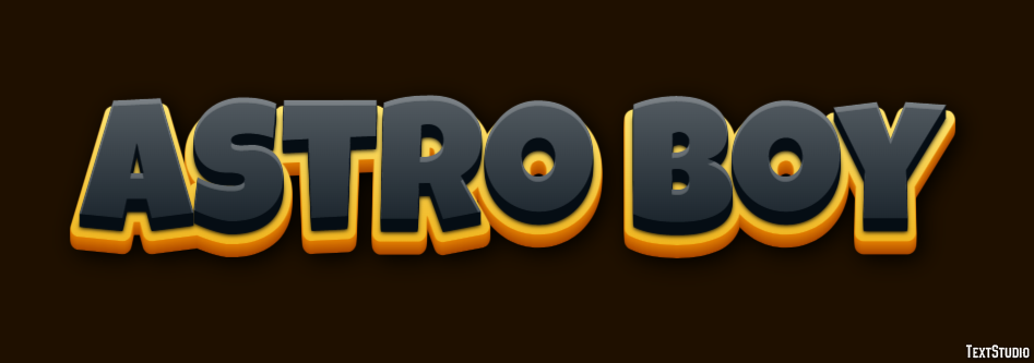 Astro Boy Эффект текста
