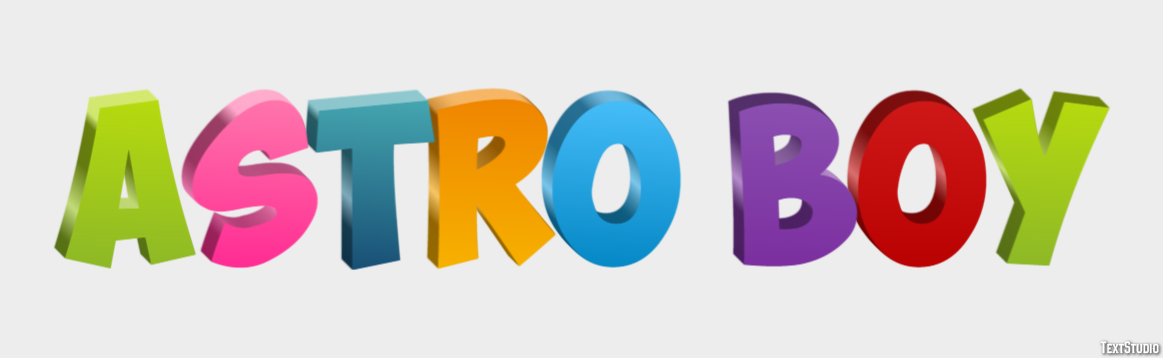Astro Boy Text Effect