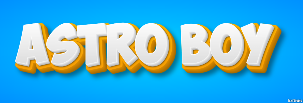 Astro Boy Text Effect