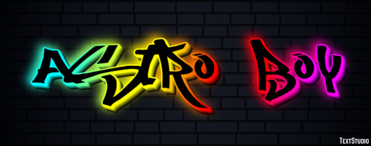 Astro Boy Text Effect