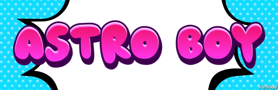 Astro Boy Text Effect