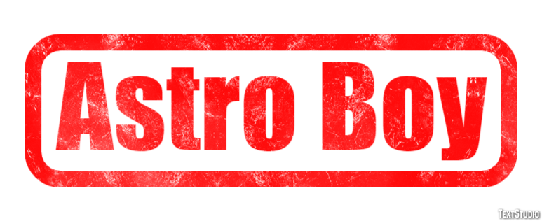Astro Boy Text effect